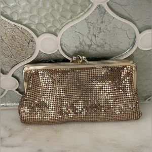 Whiting Davis Vintage Mesh Gold French  purse